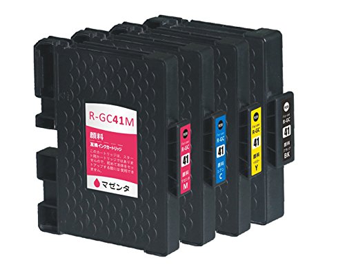 Amazon.co.jp: [SkyERIS] リコー 互換インク GC41 顔料 Mサイズ 4色 SG